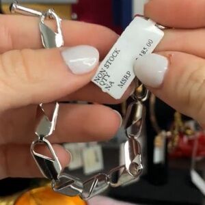 Laura G Adam’s  Silver Chain Bracelet